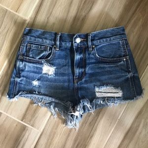 Bullhead High Rose Denim Shorts